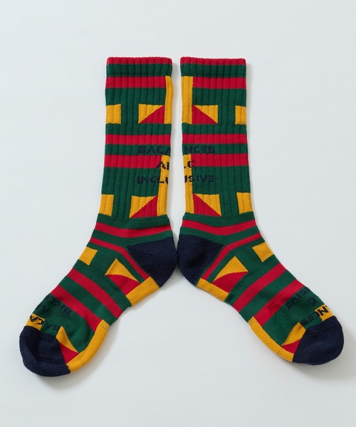 AlexanderLeeChang（アレキサンダーリーチャン）の「AlexanderLeeChang アレキサンダーリーチャン / BLC RAGGA SOX [ALC LOGO] ロゴ刺繍ラスタ靴下 / BC-052417（ソックス/靴下・メンズ・ラスタ・FREE）」の5枚目の写真