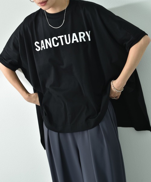 anana（アナナ）の「【anana】SANCTUARYロゴワイド半袖