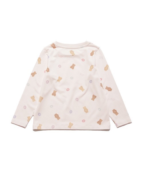 gelato pique(ジェラートピケ)の「【KIDS】シリアルベア柄ロンT(ルームウェア/パジャマ・キッズ・オフホワイト/ピンク・MEDIUM/SMALL/X-SMALL/XX-SMALL)」の10枚目の写真