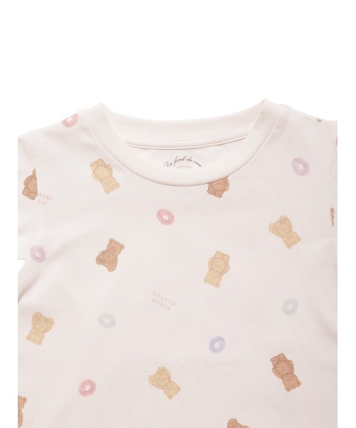 gelato pique(ジェラートピケ)の「【KIDS】シリアルベア柄ロンT(ルームウェア/パジャマ・キッズ・オフホワイト/ピンク・MEDIUM/SMALL/X-SMALL/XX-SMALL)」の11枚目の写真