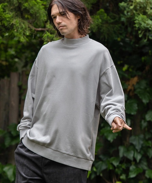 グレースウェットkeiii様 セール】msw1500-12oz Pigment Mock Neck Sweat Pullover スウェット