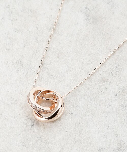 SHOO・LA・RUE（シューラルー）の「◆【2WAY】キラキラリングネックレス（ネックレス・レディース・シルバー系その他/ゴールド/シルバー/ピンクゴールド・00）」の4枚目の写真