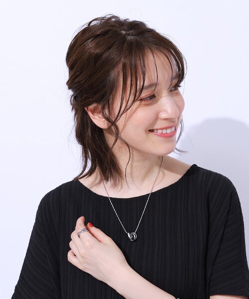 SHOO・LA・RUE（シューラルー）の「◆【2WAY】キラキラリングネックレス（ネックレス・レディース・シルバー系その他/ゴールド/シルバー/ピンクゴールド・00）」の13枚目の写真
