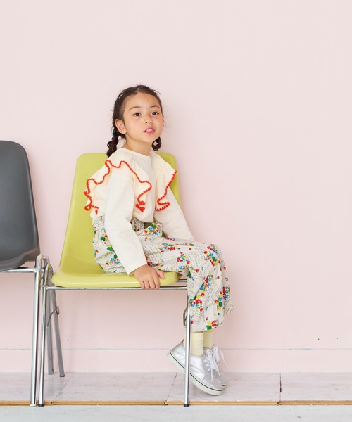 BIG FIELD(ビッグフィールド)の「ツイルハイウエストフリルパンツ(その他パンツ・キッズ・サンドベージュ/チャコール/グレー・100/120/110/95/90/80/150/140/130)」の20枚目の写真