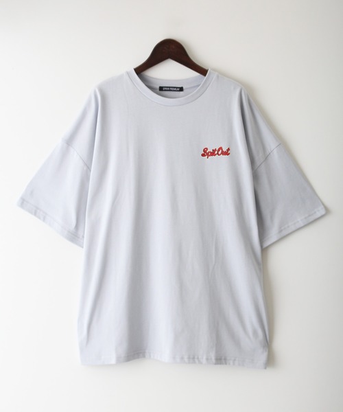 SpRay(スプレイ)の「スイカキッズBIG Tシャツ(Tシャツ/カットソー・レディース・オフホワイト/ブルー/スミクロ/イエロー・FREE)」の6枚目の写真