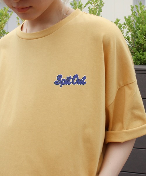 SpRay(スプレイ)の「スイカキッズBIG Tシャツ(Tシャツ/カットソー・レディース・オフホワイト/ブルー/スミクロ/イエロー・FREE)」の16枚目の写真