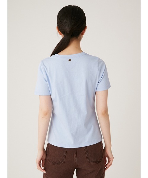 LILY BROWN（リリーブラウン）の「[L.B CANDY STOCK]ラインストーンロゴTシャツ（Tシャツ/カットソー・レディース・ブルー/ホワイト・FREE）」の6枚目の写真