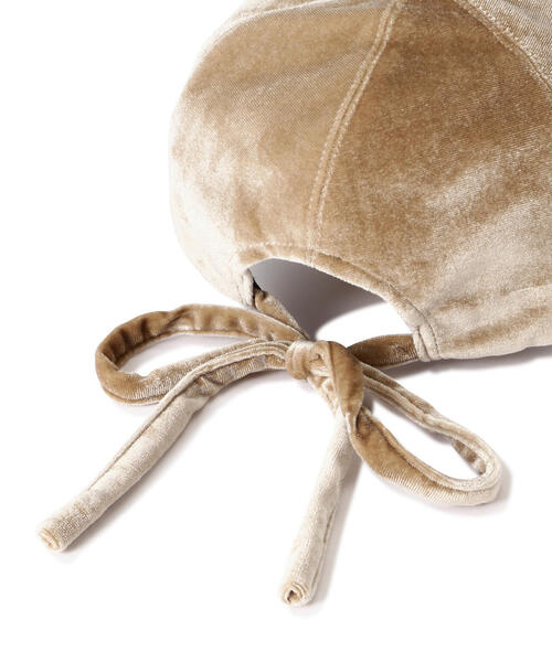 N.（N. Natural Beauty Basic）（エヌエヌナチュラルビューティーベーシック）の「◆ベロアリボンキャップ（キャップ・レディース・ベージュ/ブラック・FREE）」の22枚目の写真