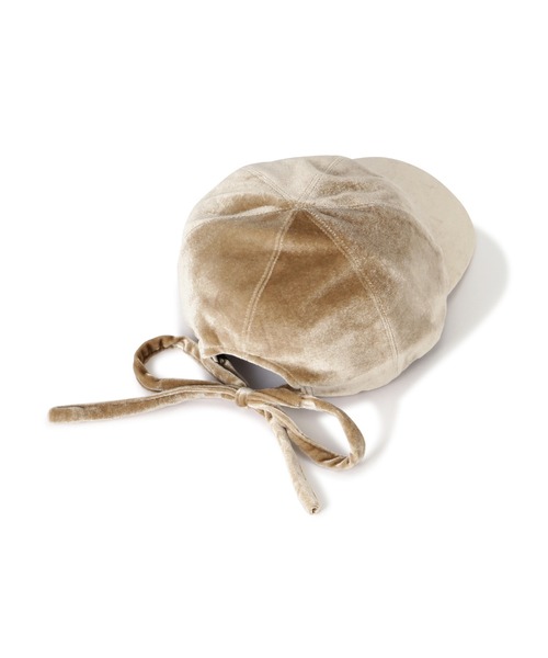 N.（N. Natural Beauty Basic）（エヌエヌナチュラルビューティーベーシック）の「◆ベロアリボンキャップ（キャップ・レディース・ベージュ/ブラック・FREE）」の12枚目の写真