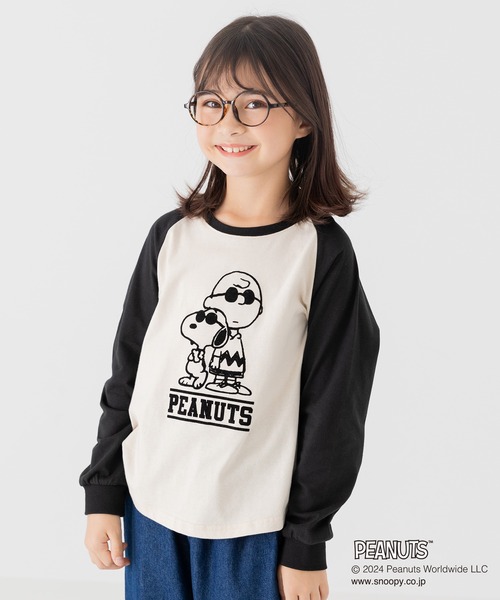 PEANUTS（ピーナッツ）の「PEANUTS / ピーナッツ スヌーピー 長袖Tシャツ（Tシャツ/カットソー・キッズ・A/B/C/D/E/F・80ｃｍ/90cm/110cm/100cm/120cm/130cm/140cm）」の3枚目の写真