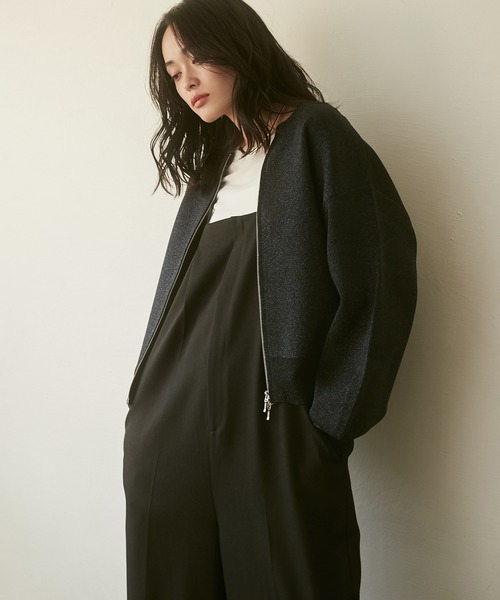 hunch(ハンチ)の「【WEB限定/別注】Wジップカーディガン(カーディガン/ボレロ・レディース・ピンク/アイボリー/ブラック/ブラック系その他/シルバー系その他/ゴールド系その他・FREE)」の18枚目の写真