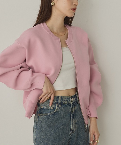 hunch(ハンチ)の「【WEB限定/別注】Wジップカーディガン(カーディガン/ボレロ・レディース・ピンク/アイボリー/ブラック/ブラック系その他/シルバー系その他/ゴールド系その他・FREE)」の19枚目の写真