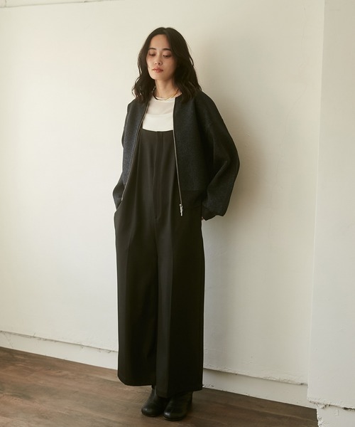 hunch(ハンチ)の「【WEB限定/別注】Wジップカーディガン(カーディガン/ボレロ・レディース・ピンク/アイボリー/ブラック/ブラック系その他/シルバー系その他/ゴールド系その他・FREE)」の9枚目の写真