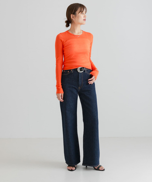 Levi's（リーバイス）の「Levi’s　RIBCAGE WIDE LEG（デニムパンツ・レディース・インディゴブルー・25/26）」の4枚目の写真