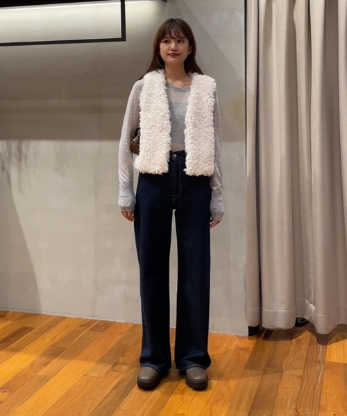Levi's（リーバイス）の「Levi’s　RIBCAGE WIDE LEG（デニムパンツ・レディース・インディゴブルー・25/26）」の5枚目の写真