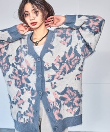 PAGEBOY | アートフラワーシャギーカーディガン(ニット/セーター)