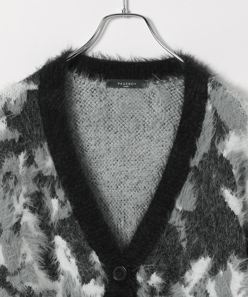 PAGEBOY(ページボーイ)の「アートフラワーシャギーカーディガン(ニット/セーター・レディース・ブラック/ターコイズブルー/オフホワイト/レッド・FREE)」の18枚目の写真