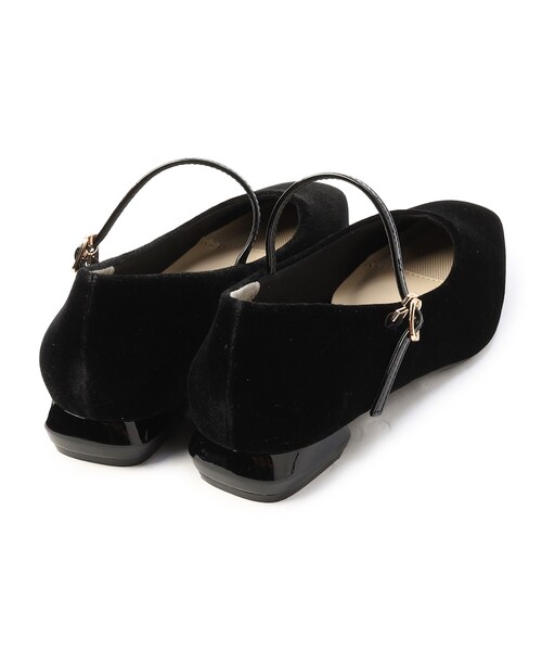 OPAQUE.CLIP（オペークドットクリップ）の「◆【抗菌防臭加工／長さ調整可能】ベロアメリージェーン（パンプス・レディース・ブラック/ブラウン系その他・01/02/03）」の7枚目の写真