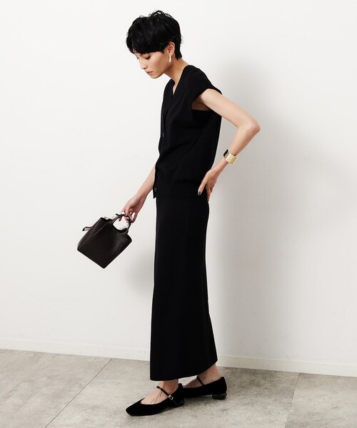 OPAQUE.CLIP（オペークドットクリップ）の「◆【抗菌防臭加工／長さ調整可能】ベロアメリージェーン（パンプス・レディース・ブラック/ブラウン系その他・01/02/03）」の10枚目の写真