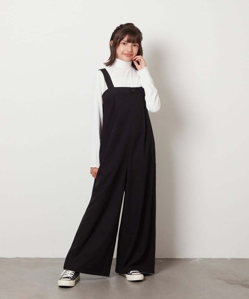 a.v.v（アーヴェヴェ）の「[140-150]サロペット（サロペット/オーバーオール・キッズ・ブラック/ネイビー・140/150）」の11枚目の写真