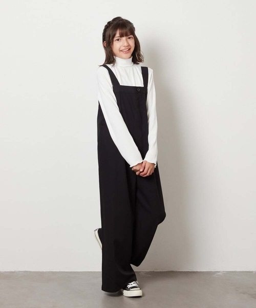 a.v.v（アーヴェヴェ）の「[140-150]サロペット（サロペット/オーバーオール・キッズ・ブラック/ネイビー・140/150）」の13枚目の写真