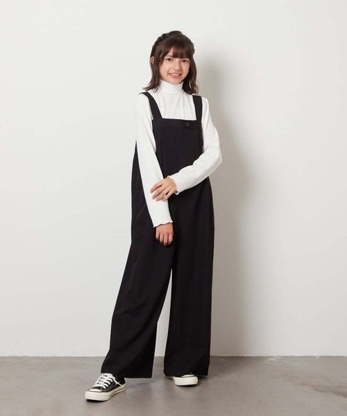 a.v.v（アーヴェヴェ）の「[140-150]サロペット（サロペット/オーバーオール・キッズ・ブラック/ネイビー・140/150）」の14枚目の写真