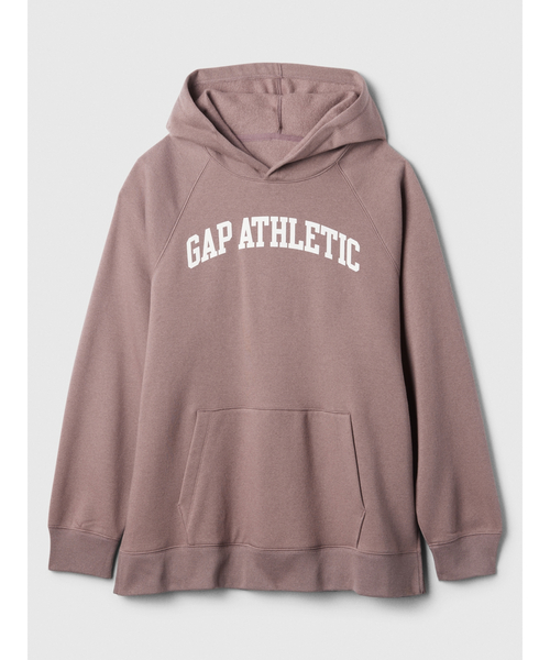 New★  ★ロゴ グラフィック パーカー コットン セール】オーバーサイズ GAPロゴ グラフィックパーカー