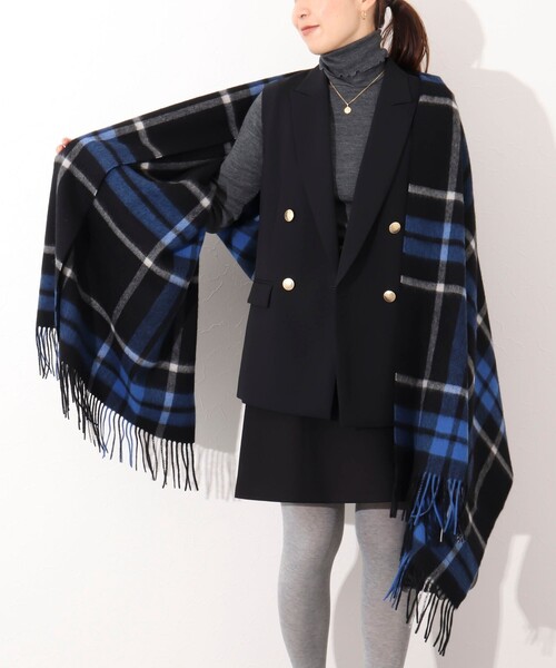 NOLLEY’S（ノーリーズ）の「【TWEEDMILL/ツィードミル】◇【WEB限定】ラムズウールストール（ストール/ショール・レディース・ブルー系その他/パープル系その他/オレンジ系その他/グリーン系その他・FREE）」の16枚目の写真