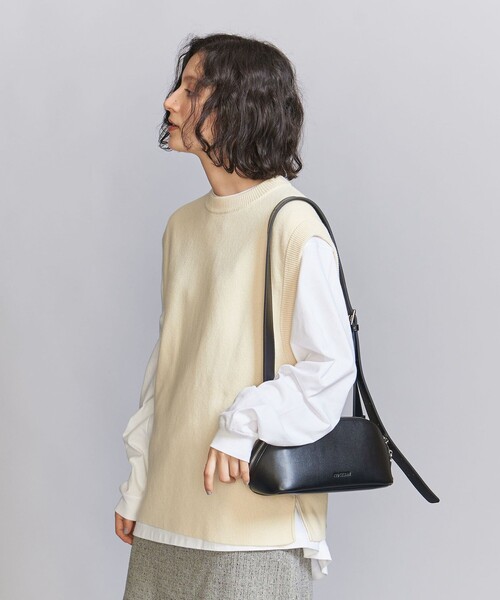 BEAUTY&YOUTH UNITED ARROWS(ビューティーアンドユースユナイテッドアローズ)の「コットンカシミヤミラノリブ ニットベスト -ウォッシャブル-(ベスト・レディース・オフホワイト/オリーブ/レッド・FREE)」の13枚目の写真