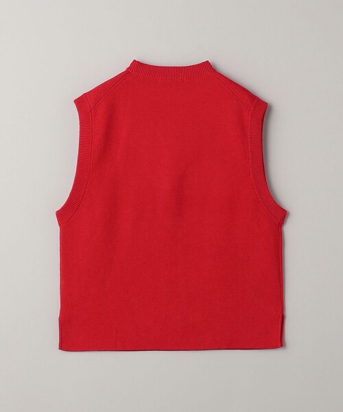 BEAUTY&YOUTH UNITED ARROWS(ビューティーアンドユースユナイテッドアローズ)の「コットンカシミヤミラノリブ ニットベスト -ウォッシャブル-(ベスト・レディース・オフホワイト/オリーブ/レッド・FREE)」の18枚目の写真