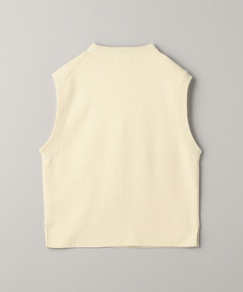 BEAUTY&YOUTH UNITED ARROWS(ビューティーアンドユースユナイテッドアローズ)の「コットンカシミヤミラノリブ ニットベスト -ウォッシャブル-(ベスト・レディース・オフホワイト/オリーブ/レッド・FREE)」の22枚目の写真