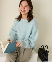 ShaggyFluffyクルーネックプルオーバー