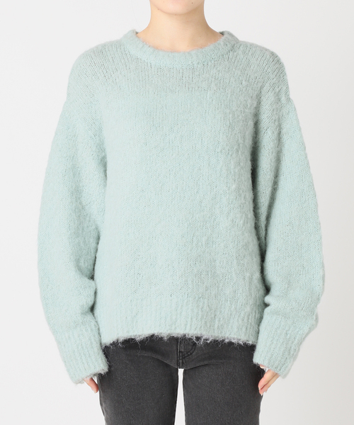 JOURNAL STANDARD relume（ジャーナルスタンダード　レリューム）の「ShaggyFluffyクルーネックプルオーバー（ニット/セーター・レディース・ライトグレー/イエロー/ブルー/バーガンディー・FREE）」の21枚目の写真