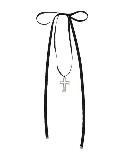 jouetie（ジュエティ）の「クロスリボンチョーカー（チョーカー・レディース・ブラック/オフホワイト/ブルー・FREE）」の11枚目の写真