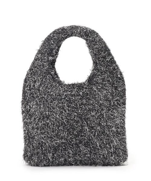 grove（グローブ）の「ラメニットミニクリテトート（トートバッグ・レディース・オフホワイト/ブラック/シルバー系その他・00）」の14枚目の写真