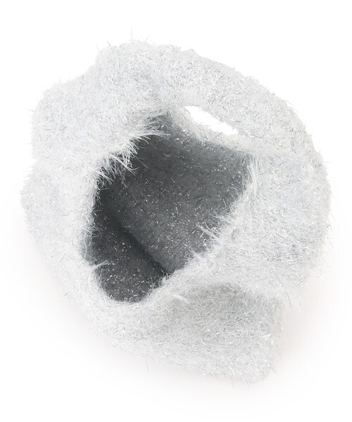 grove（グローブ）の「ラメニットミニクリテトート（トートバッグ・レディース・オフホワイト/ブラック/シルバー系その他・00）」の18枚目の写真