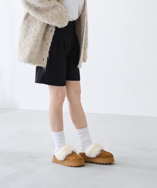 厚底 ファー ムートン（ブーツ）｜menue（メヌエ）のファッション通販