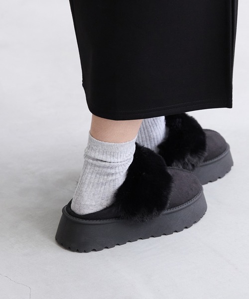 厚底 ファー ムートン（ブーツ）｜menue（メヌエ）のファッション通販