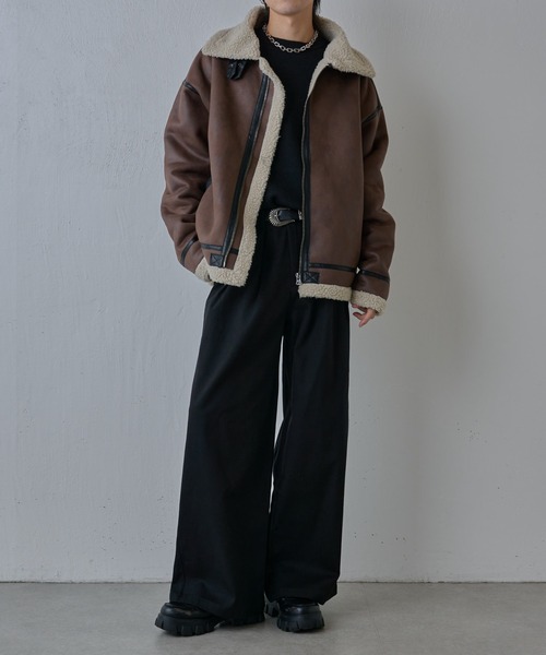 COLONY 2139（コロニートゥーワンスリーナイン）の「ヘビーツイルストレッチダブルタックパンツ（その他パンツ・メンズ・ブラック/ベージュ・MEDIUM/LARGE）」の20枚目の写真