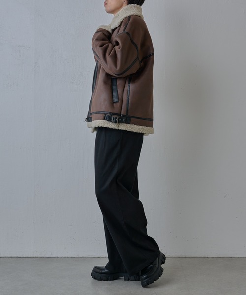 COLONY 2139（コロニートゥーワンスリーナイン）の「ヘビーツイルストレッチダブルタックパンツ（その他パンツ・メンズ・ブラック/ベージュ・MEDIUM/LARGE）」の21枚目の写真