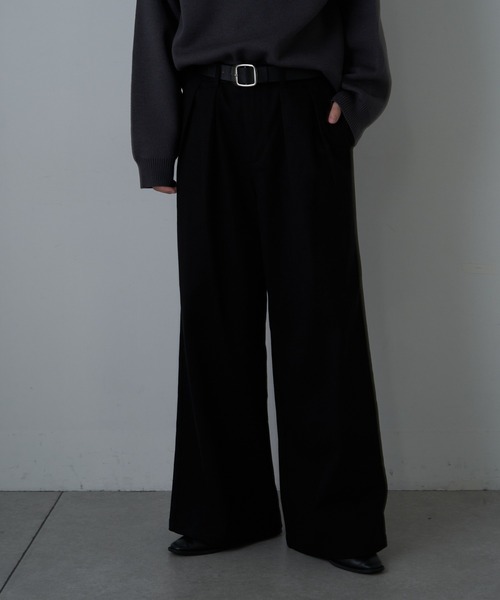 COLONY 2139（コロニートゥーワンスリーナイン）の「ヘビーツイルストレッチダブルタックパンツ（その他パンツ・メンズ・ブラック/ベージュ・MEDIUM/LARGE）」の12枚目の写真