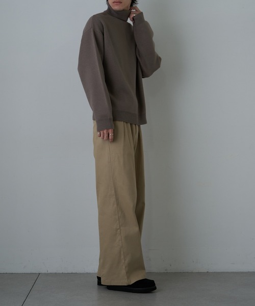 COLONY 2139（コロニートゥーワンスリーナイン）の「ヘビーツイルストレッチダブルタックパンツ（その他パンツ・メンズ・ブラック/ベージュ・MEDIUM/LARGE）」の4枚目の写真