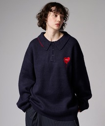 ASSORT VOLUME KNIT POLO / アソートボリュームニットポロ