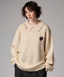 ASSORT VOLUME KNIT POLO  / アソートボリュームニットポロ