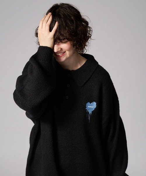 ONCILY（オンシェリー）の「ASSORT VOLUME KNIT POLO / アソート