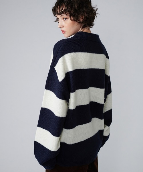 ニット セーター color volume knit/カラーボリュームニット レディース ONCILY セーター ニット ASSORT VOLUME KNIT POLO / アソート