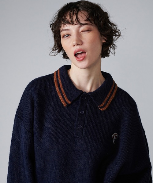 ASSORT VOLUME KNIT POLO / アソートボリュームニットポロ