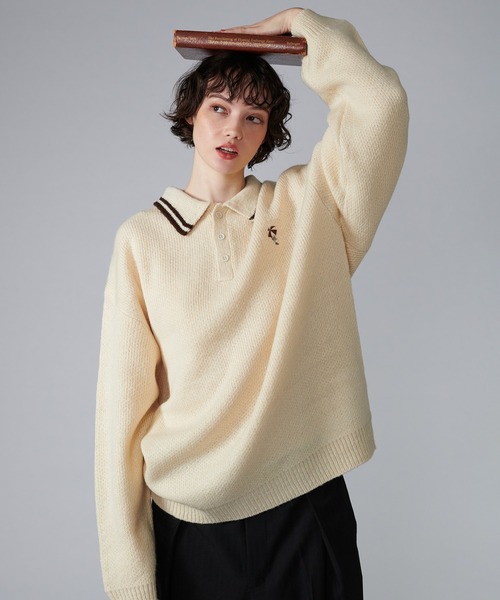 ASSORT VOLUME KNIT POLO / アソートボリュームニットポロ（ニット