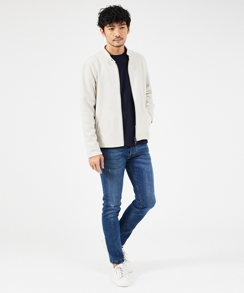 ABAHOUSE GRAY(アバハウスグレイ)の「エアファンクション 長袖Tシャツ(Tシャツ/カットソー・メンズ・ホワイト/ブラック/ネイビー/サックスブルー/グリーン/モカ/グレイッシュベージュ・46/48)」の15枚目の写真