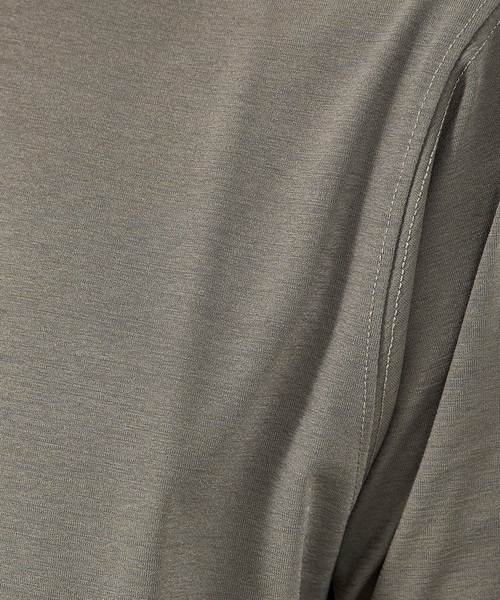 ABAHOUSE GRAY(アバハウスグレイ)の「エアファンクション 長袖Tシャツ(Tシャツ/カットソー・メンズ・ホワイト/ブラック/ネイビー/サックスブルー/グリーン/モカ/グレイッシュベージュ・46/48)」の16枚目の写真